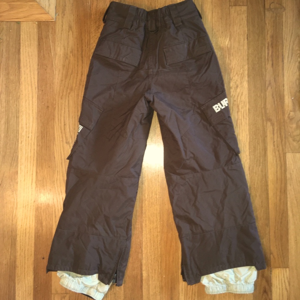 Burton Snowboard Cargo Pants - Kids XS - chocolate brown - boys girls